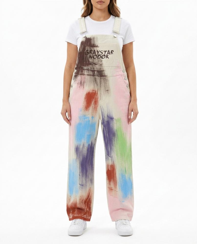 Nordara - Yodan | Bemalte Weit geschnittene Hose Unisex
