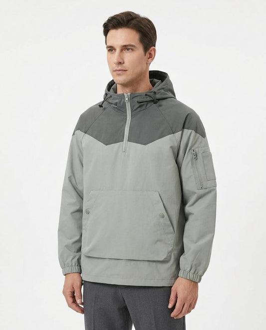 Nordara - Ledar | Zweifarbige Kapuzen Jacke Unisex