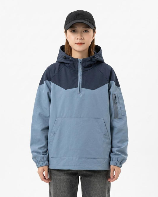 Nordara - Ledar | Zweifarbige Kapuzen Jacke Unisex