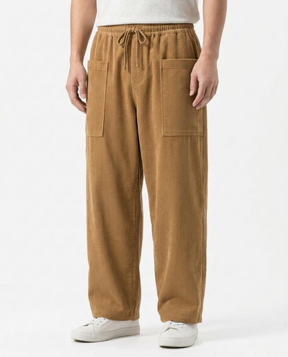 Nordara - Rasen | Weit Geschnittene Cord Hose Unisex