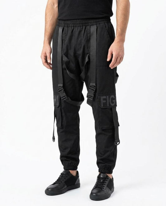 Nordara - Alrev | Riemenbesetzte Synthetik Hose Unisex
