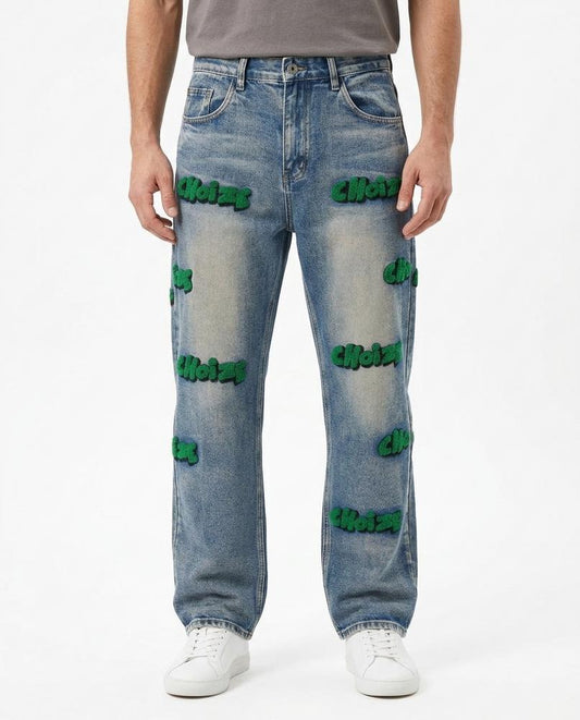 Nordara - Tanav | Gerade Geschnittene Applizierte Hose Unisex