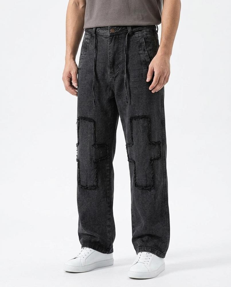 Nordara - Lykar | Weite Applizierte Hose Unisex