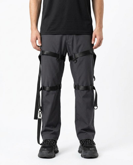 Nordara - Nitor | Riemenbesetzte Weitgeschnittene Hose Unisex