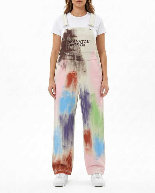Nordara - Yodan | Bemalte Weit geschnittene Hose Unisex